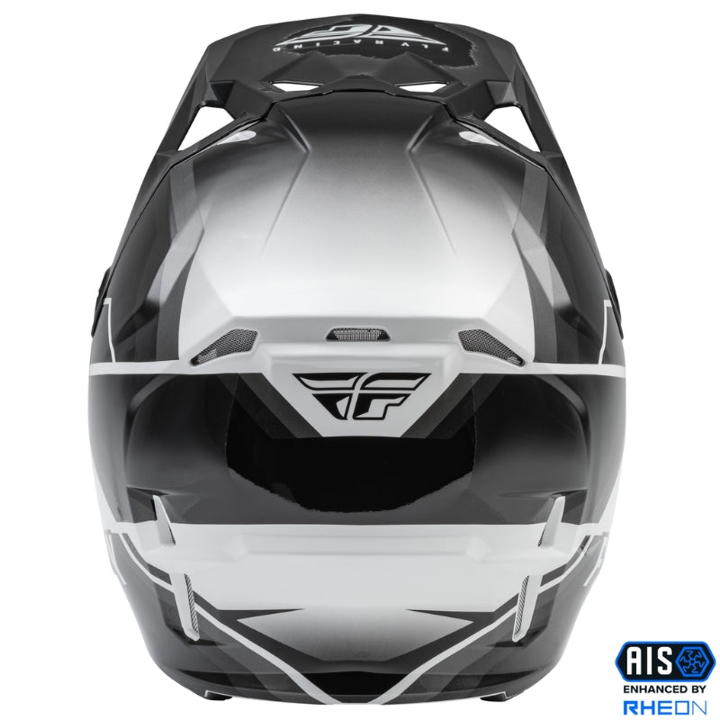 CASCO FLY FORMULA CP RUSH GRIS NEGRO BLANCO