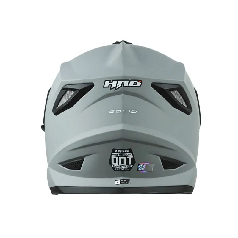 CASCO HRO HRO-MX330DV SOLID MATE GRIS PLATA VISOR IRIDIUM