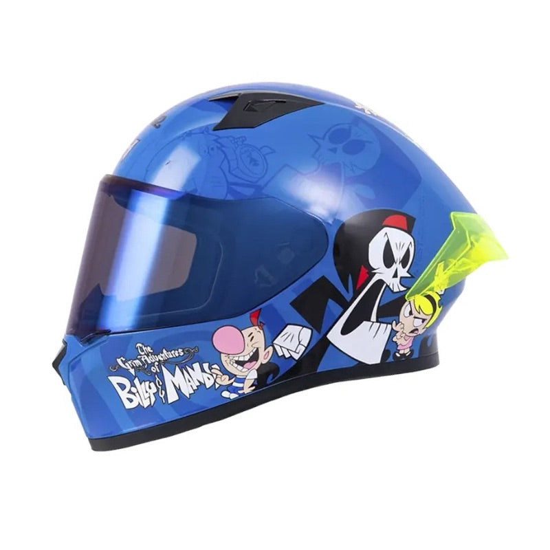 CASCO ICH-503 BILLY Y MANDY AZUL AZUL VISOR AZUL – American Motos