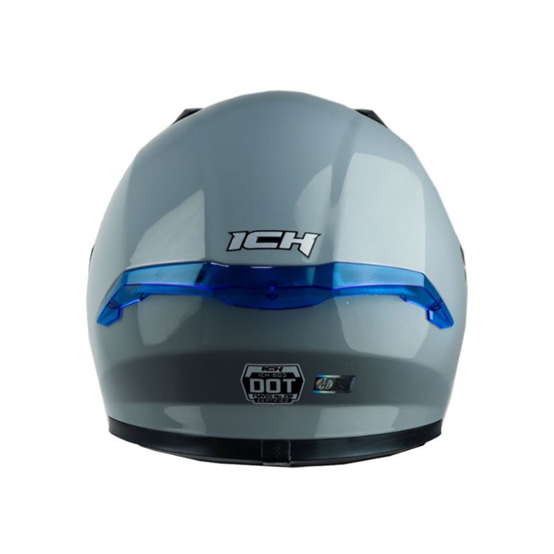 CASCO ICH-503 SOLID CAMALEON GRIS VISOR AZUL