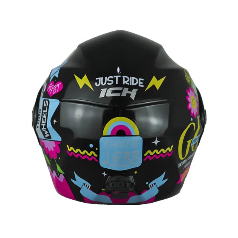 CASCO ICH ICH-3110S SHAMELESS NEGRO AMARILLO