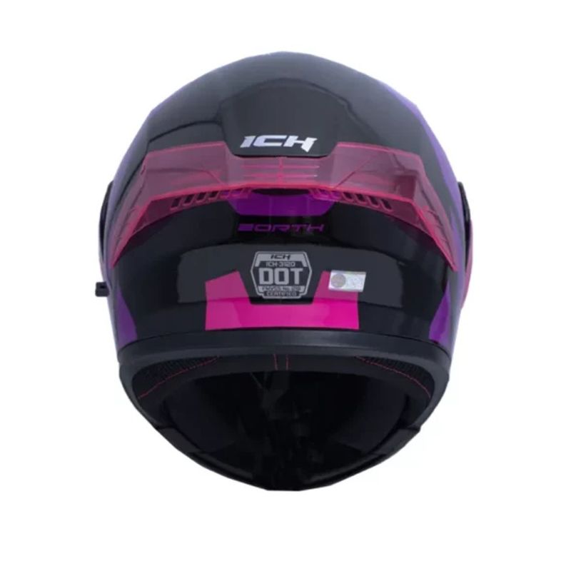 CASCO ICH ICH-3120DV ZORTH NEGRO MORADO VISOR TRANSPARENTE