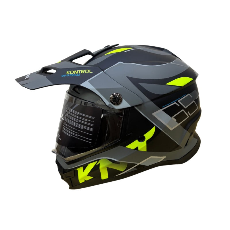 CASCO KONTROL 819-6 GS MATE NEGRO GRIS – American Motos Colombia