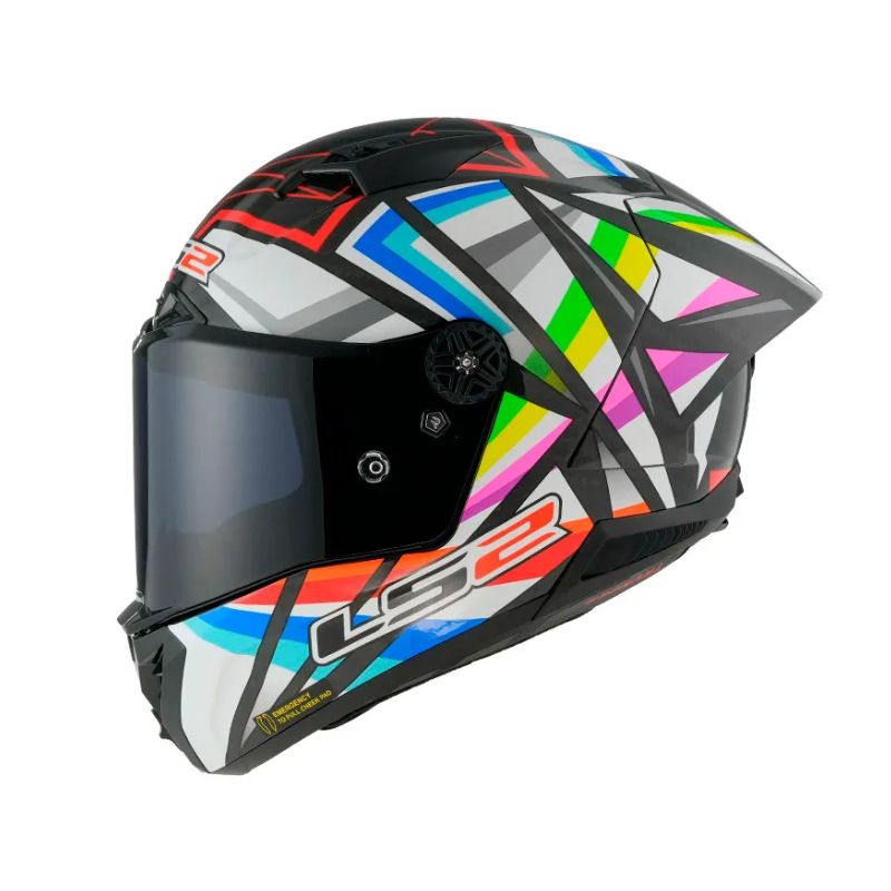 CASCO LS2 FF805 THUNDER C GP AERO FLASH BLANCO FULL COLOR