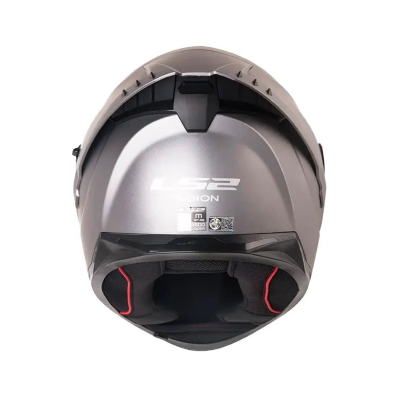 CASCO LS2 FF806 SOLID MATE TITANIO VISOR IRIDIUM PLATA