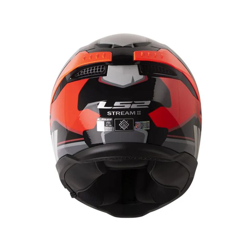 CASCO LS2 FF808 STREAM II ELECE2 NEGRO ROJO