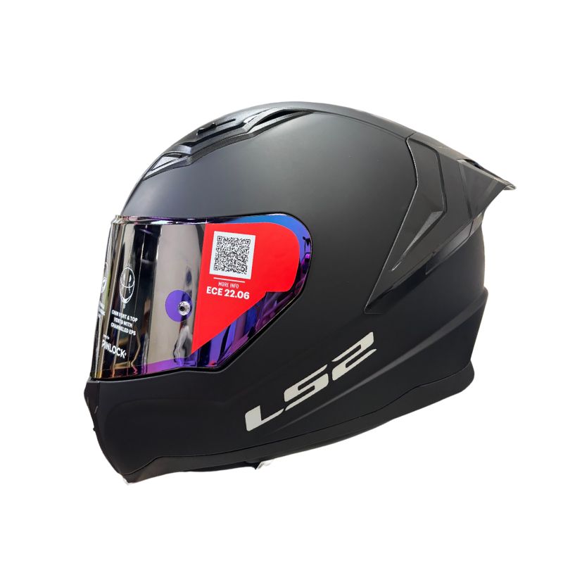 CASCO LS2 FF810 VIGO SOLID MATE NEGRO VISOIR IRIDIUM RAINBOW
