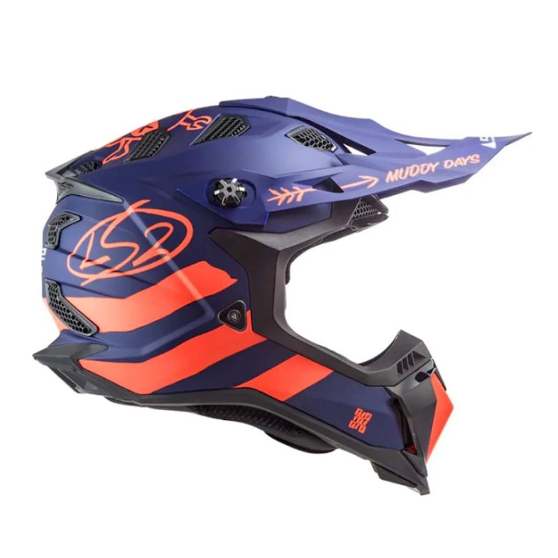 CASCO LS2 MX700 SUBVERTER CARGO MATE AZUL NARANJA NEON