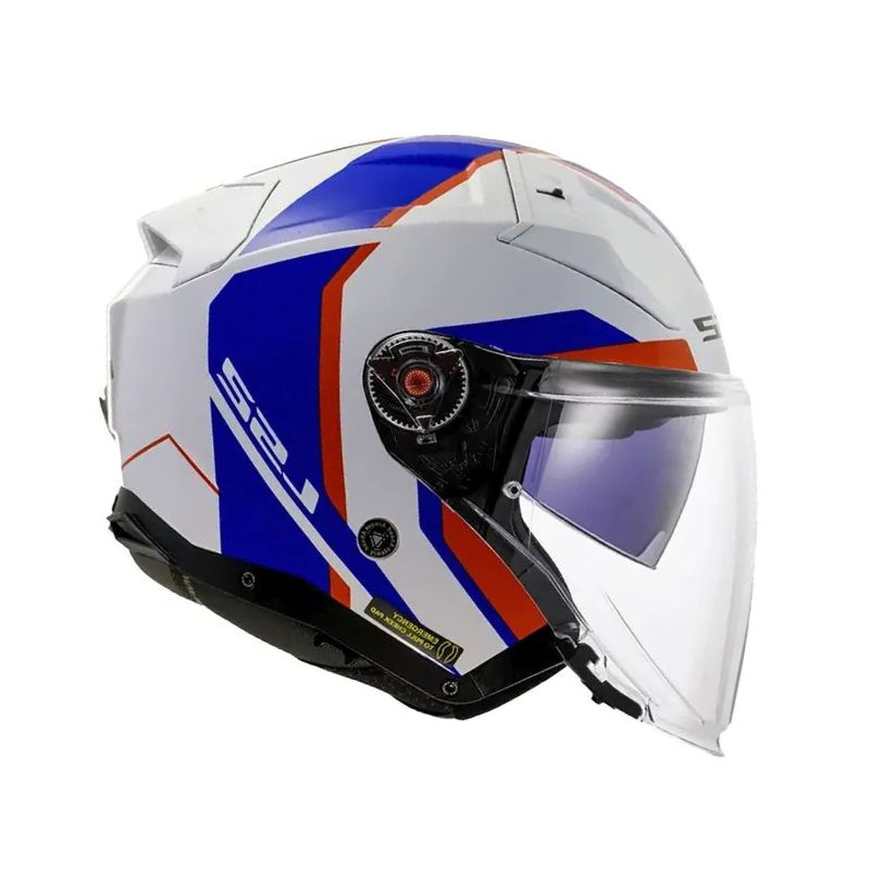 CASCO LS2 OF603 INFINITY II FOCUS BLANCO AZUL