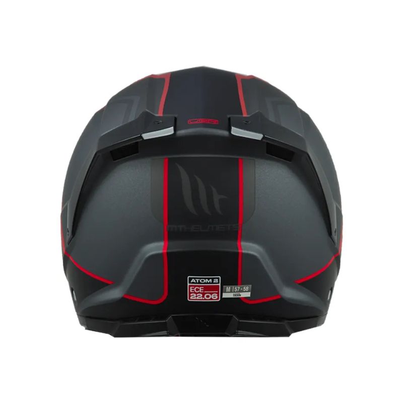 CASCO MT ATOM 2 SV EMALLA MATE NEGRO GRIS