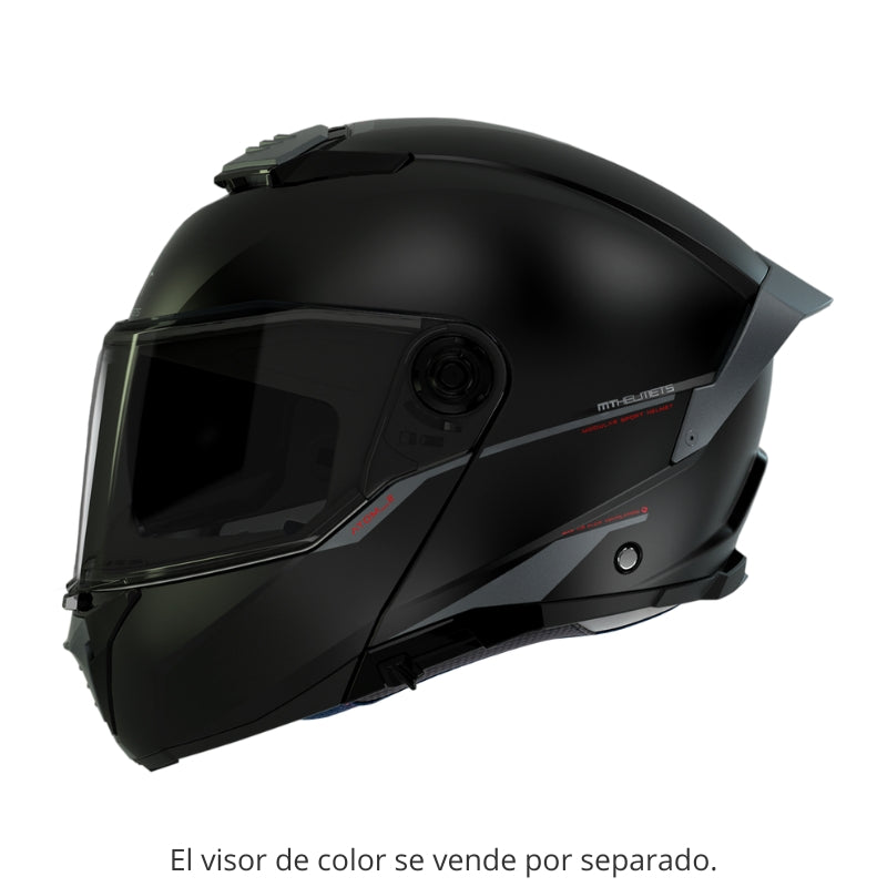 CASCO MT ATOM SV SOLID MATE NEGRO A1 – American Motos Colombia
