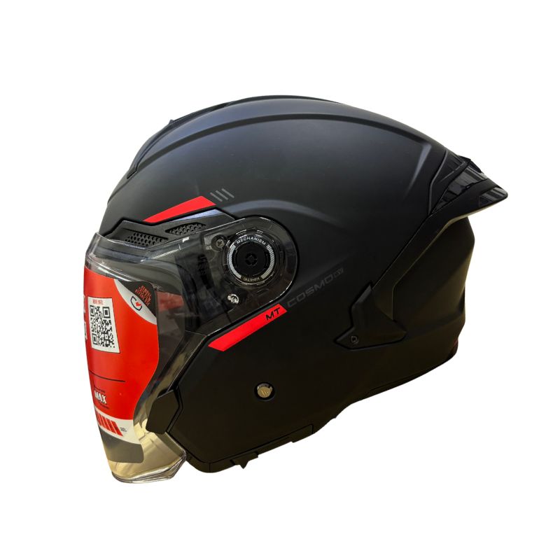 CASCO MT COSMO SV SOLID MATE NEGRO A1 – American Motos Colombia
