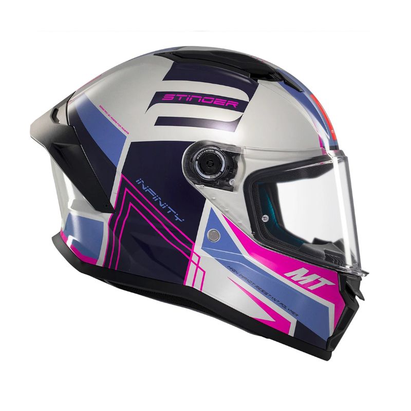 CASCO MT STINGER 2 TRON BLANCO MORADO C8