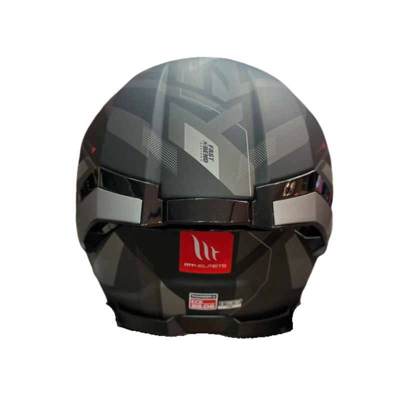 CASCO MT THUNDER4 SV LABYRINTH MATE NEGRO GRIS A1