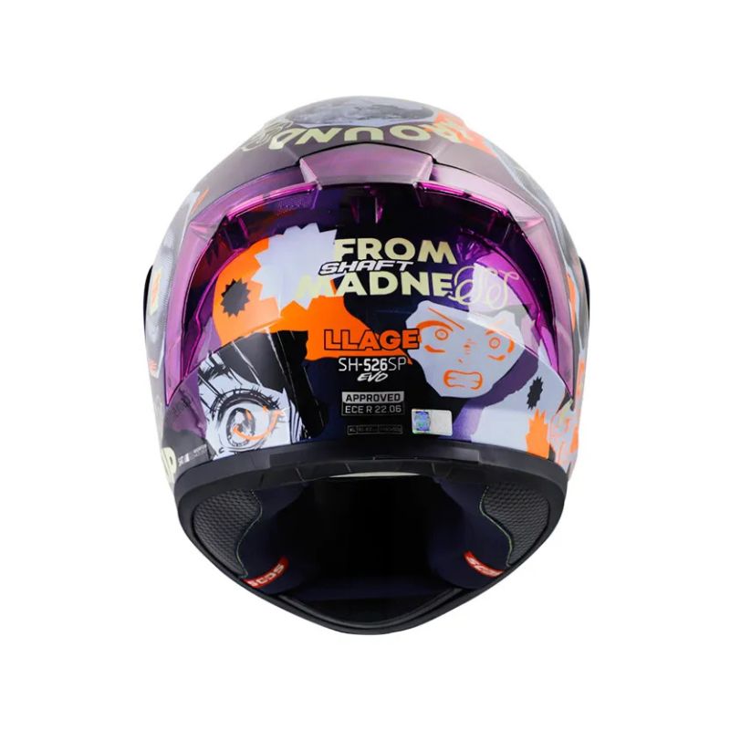 CASCO SHAFT SH-526SP EVO LLAGE CAMALEON NARANJA NEON IRIDIUM