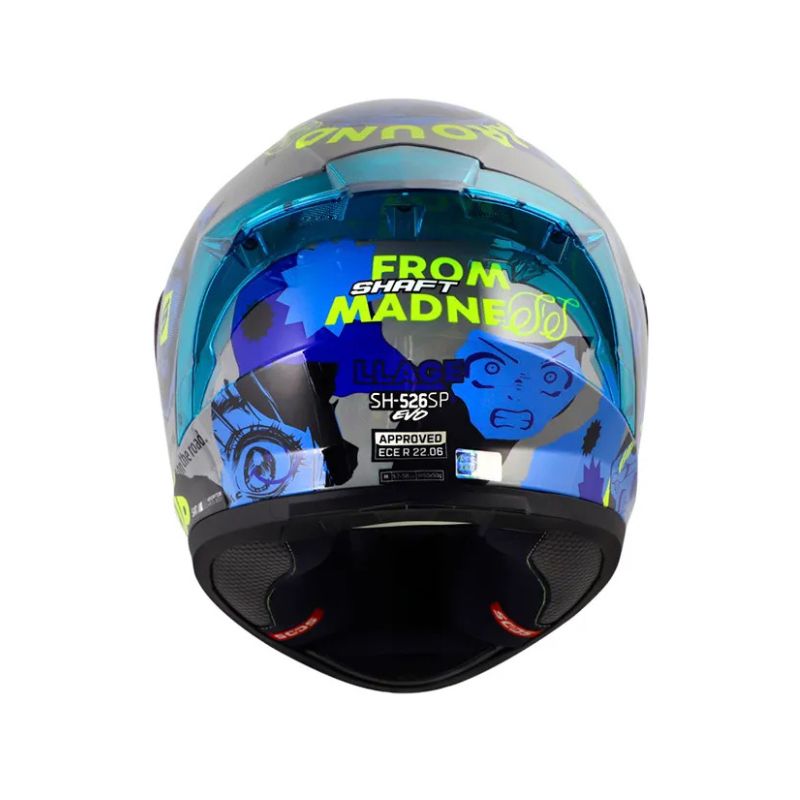 CASCO SHAFT SH-526SP EVO LLAGE GRIS AZIL VISOR IRIDIUM