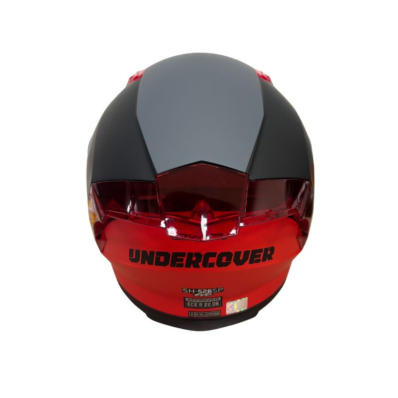 CASCO SHAFT SH-526SP UNDERCOVER NEGRO ROJO VISOR IRIDIUM