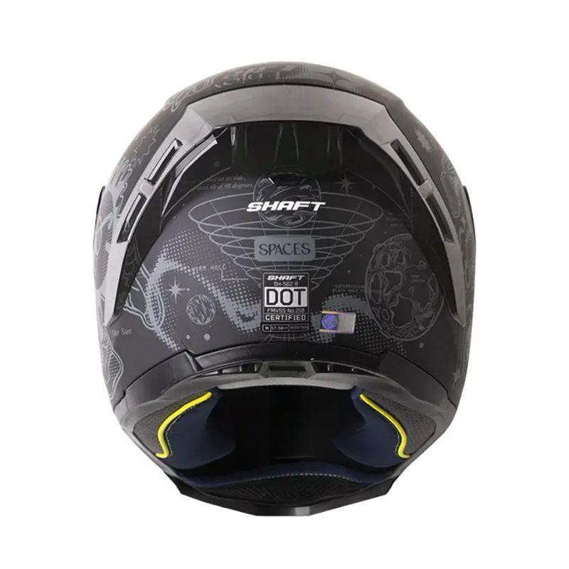 CASCO SHAFT SH-562 R SPACES MATE NEGRO GRIS VISOR IRIDIUM