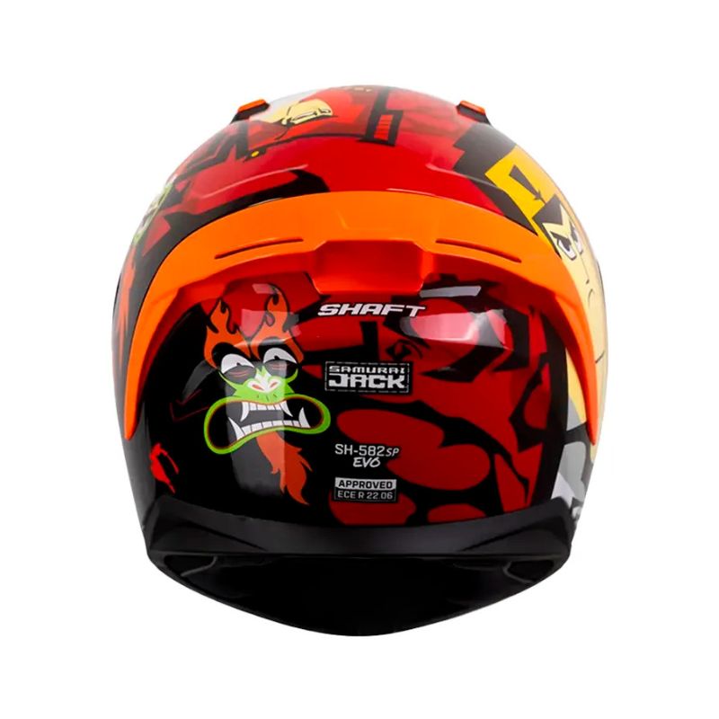 CASCO SHAFT SH-582SP EVO SAMURAI JACK ROJO NEGRO IRIDIUM