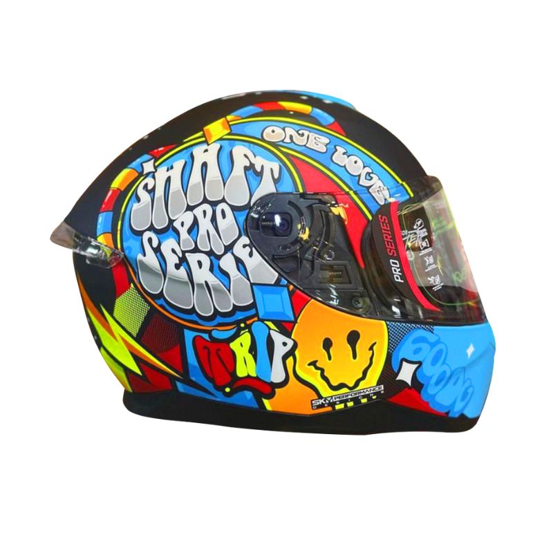 CASCO SHAFT SH-600DV PRO JIPI MATE NEGRO AZUL