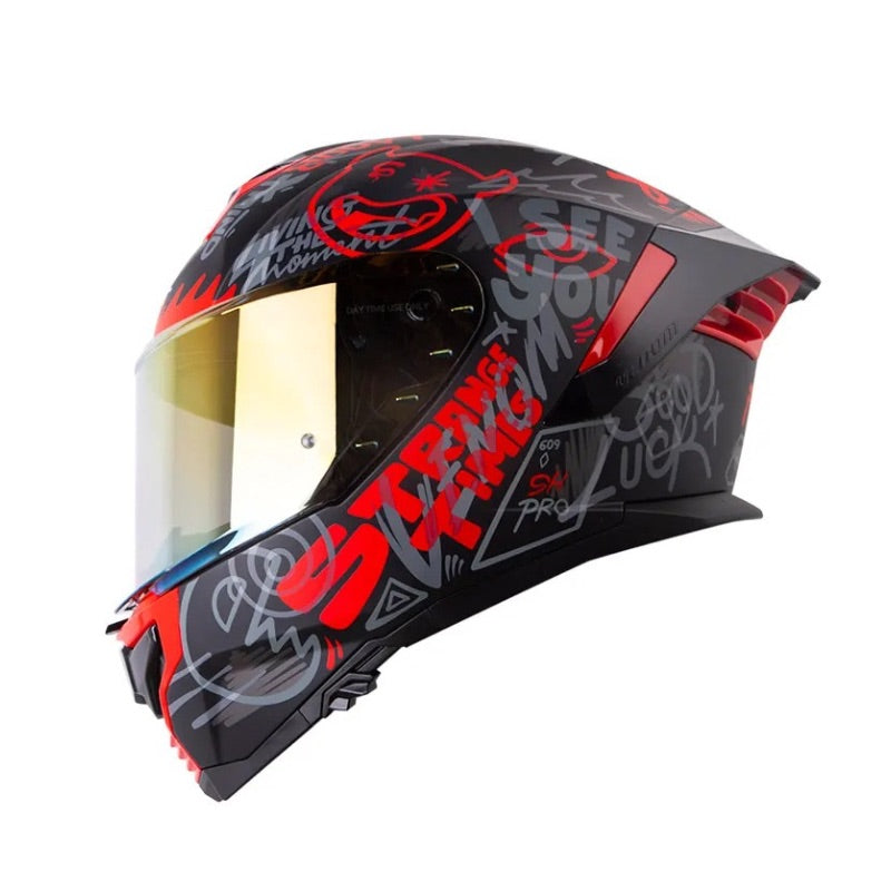 CASCO SHAFT SH-609DV PRO VENOM FREEDOM MATE NEGRO ROJO