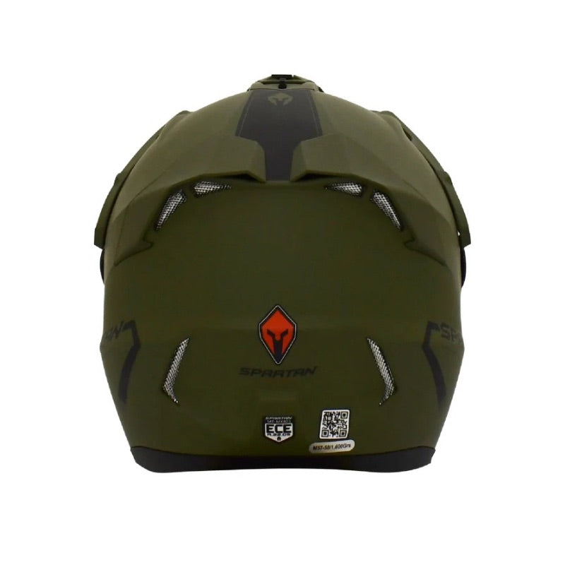 CASCO SPARTAN WOLF DS SOLID MATE VERDE