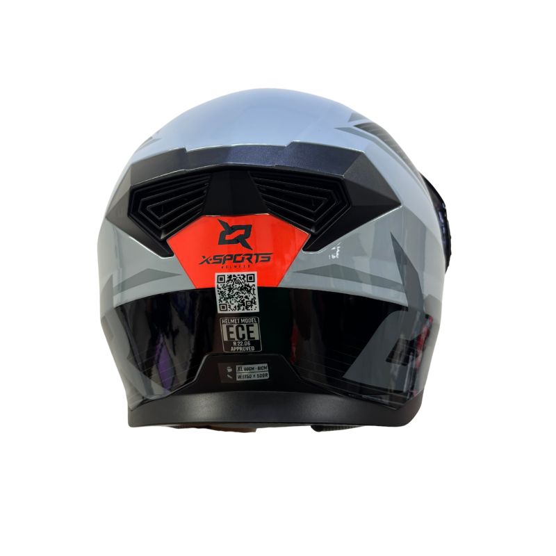 CASCO X-SPORTS 165 MOONK GRIS ROJO