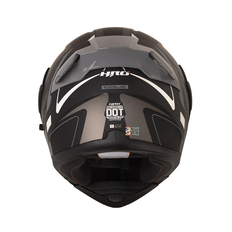 CASCO HRO HRO-3400DV IOQUE MATE NEGRO GRIS