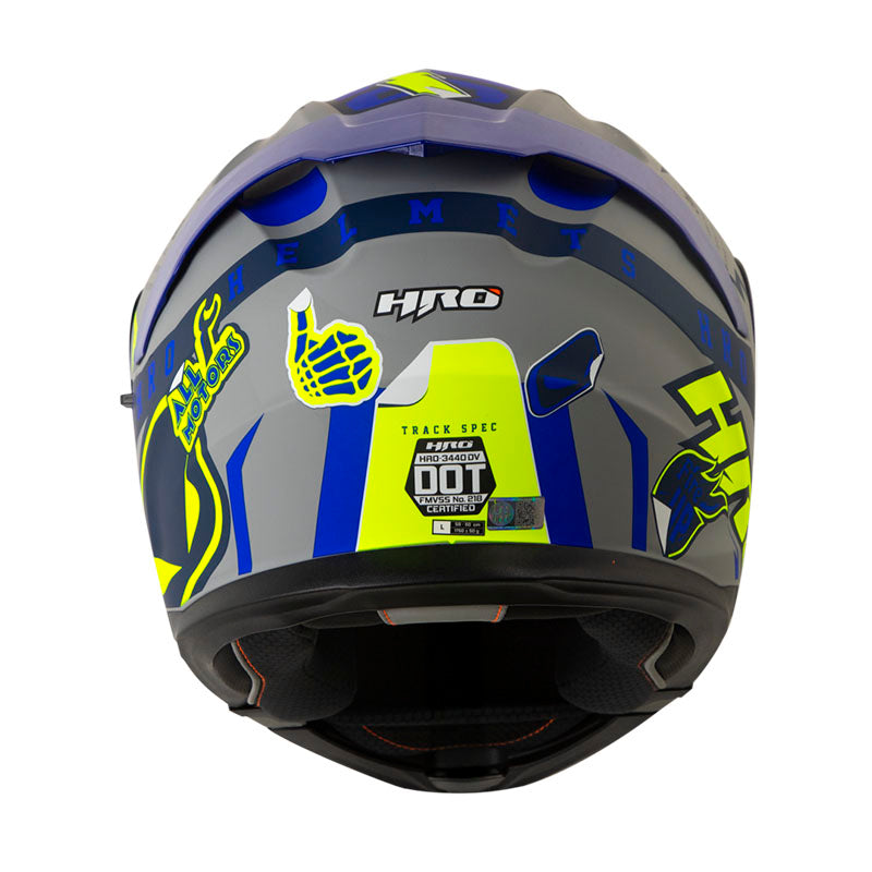CASCO HRO 3440 DV TRACK SPEC MATE GRIS AMARILLO NEON IRIDIUM