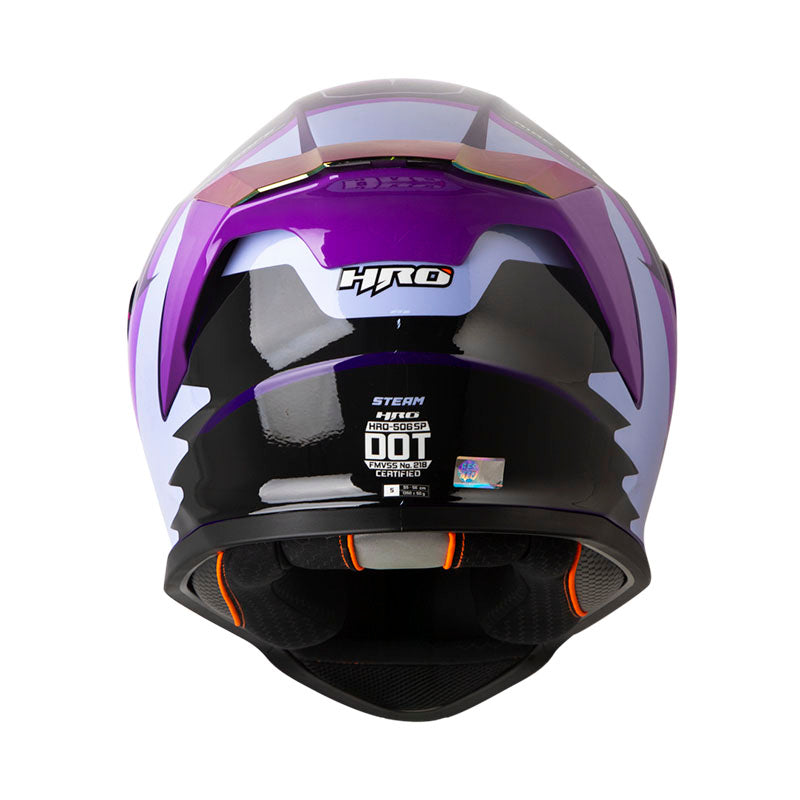 CASCO HRO HRO-506SP STEAM MORADO MORADO CLARO VISOR IRIDIUM