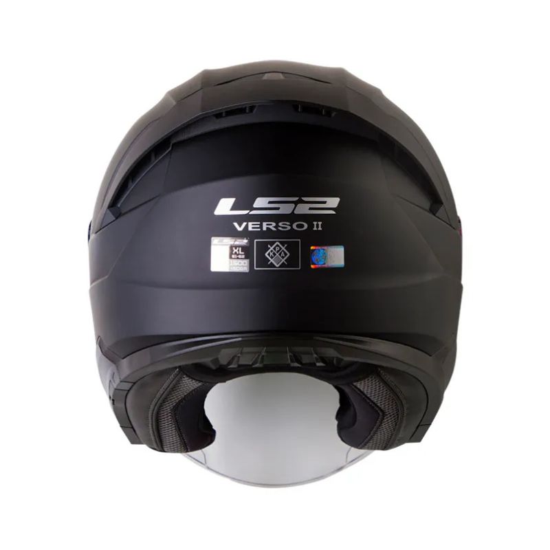 CASCO LS2 OF618 VERSO II SOLID MATE NEGRO