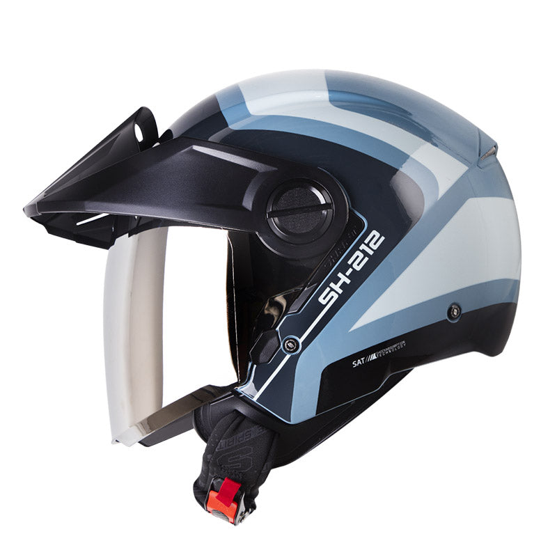 CASCO SHAFT SH-212 DUSTER AZUL CLARO GRIS CLARO IRIDIUM – American