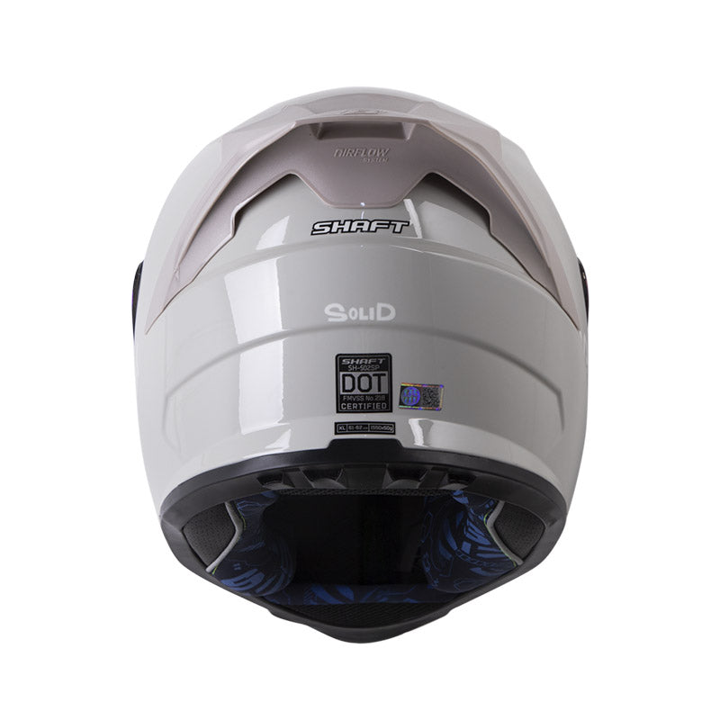 CASCO SHAFT SH-502SP SOLID GRIS CLARO BLANCO VISOR IRIDIUM
