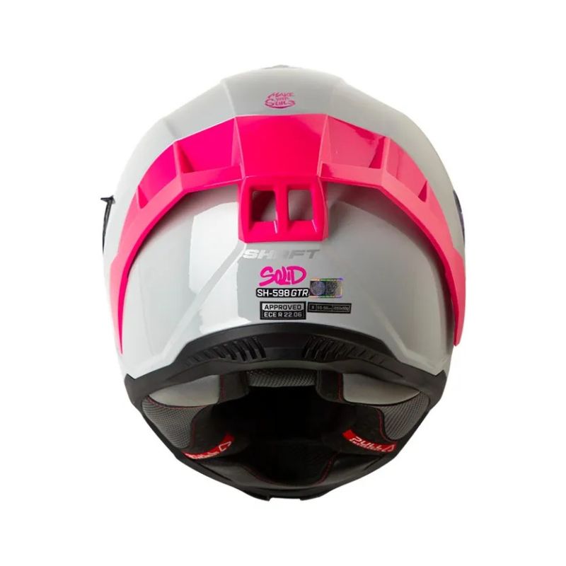 CASCO SHAFT SH-598GTR SOLID GRIS CLARO FUCSIA VISOR IRIDIUM