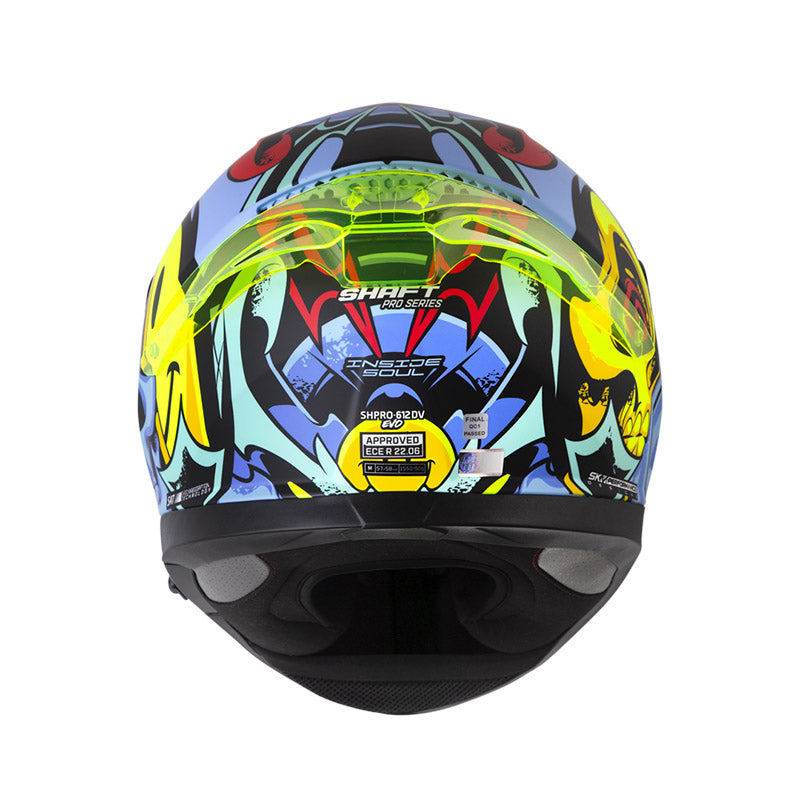 CASCO SHAFT SH-612DV PRO INSIDE SOUL MATE AZUL ROJO