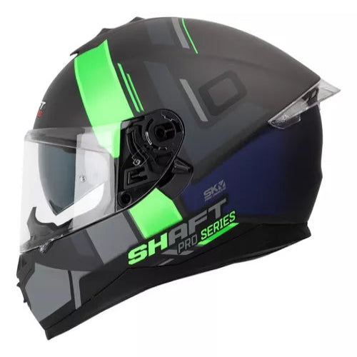 CASCO SHAFT SH-600DV PRO VECTOR MATE NEGRO VERDE NEON