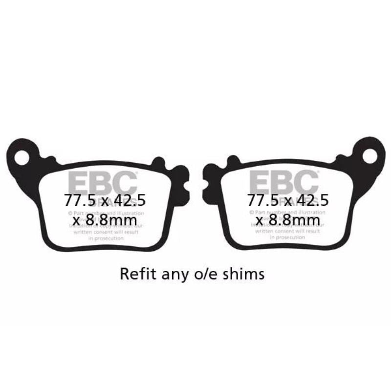 PASTILLA DE FRENO EBC FA436HH