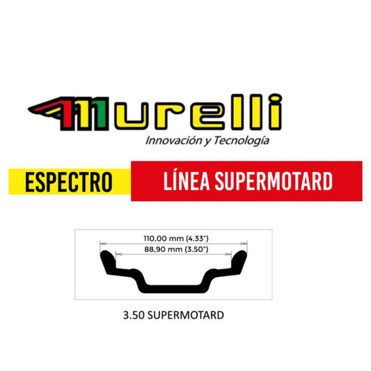 RIN MURELLI 350X17 SUPERMOTARD NATURAL