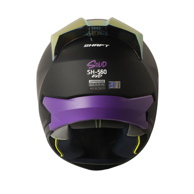 CASCO SHAFT SH-560 EVO SOLID MATE NEGRO FUCSIA VISOR FUCSIA