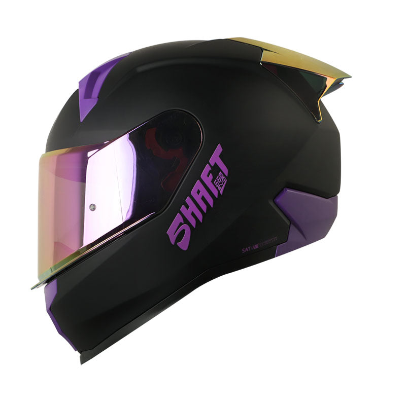 CASCO SHAFT SH-560 EVO SOLID MATE NEGRO FUCSIA VISOR FUCSIA