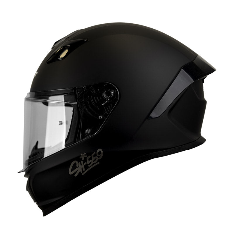 CASCO SHAFT SH-559 SOLID MATE NEGRO NEGRO VISOR IRIDIUM – American