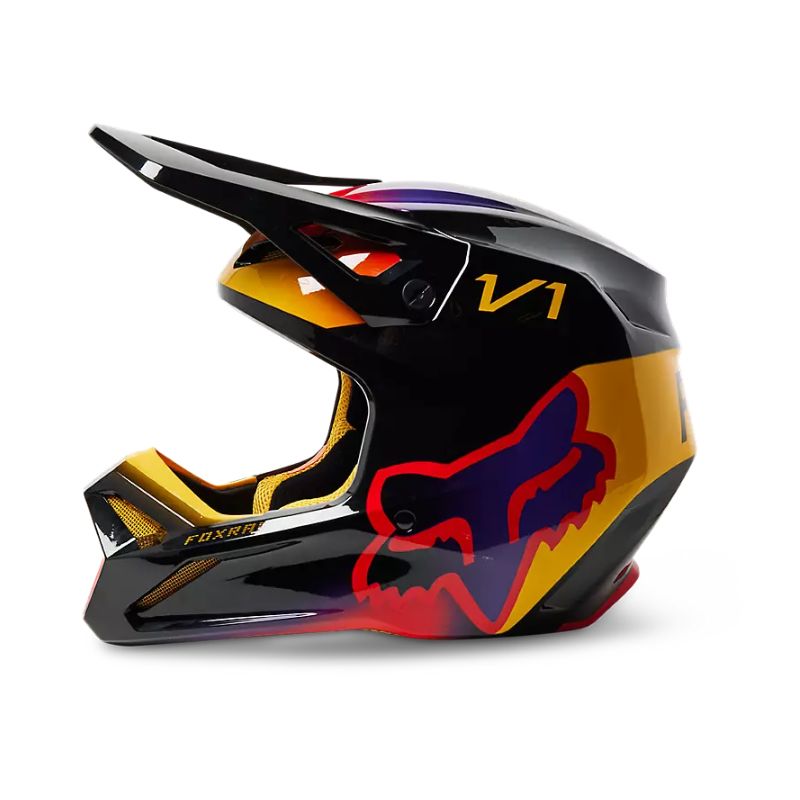 CASCO FOX V1 TOXSYK NEGRO – American Motos Colombia