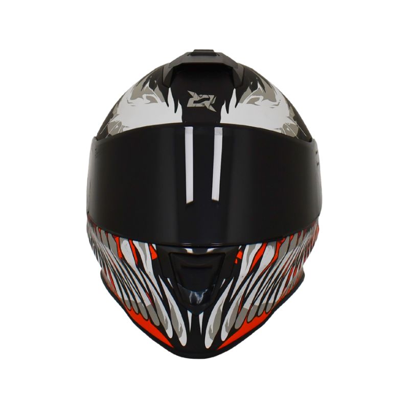 CASCO X-SPORTS V151 VENOM MATE NEGRO GRIS VISOR HUMO