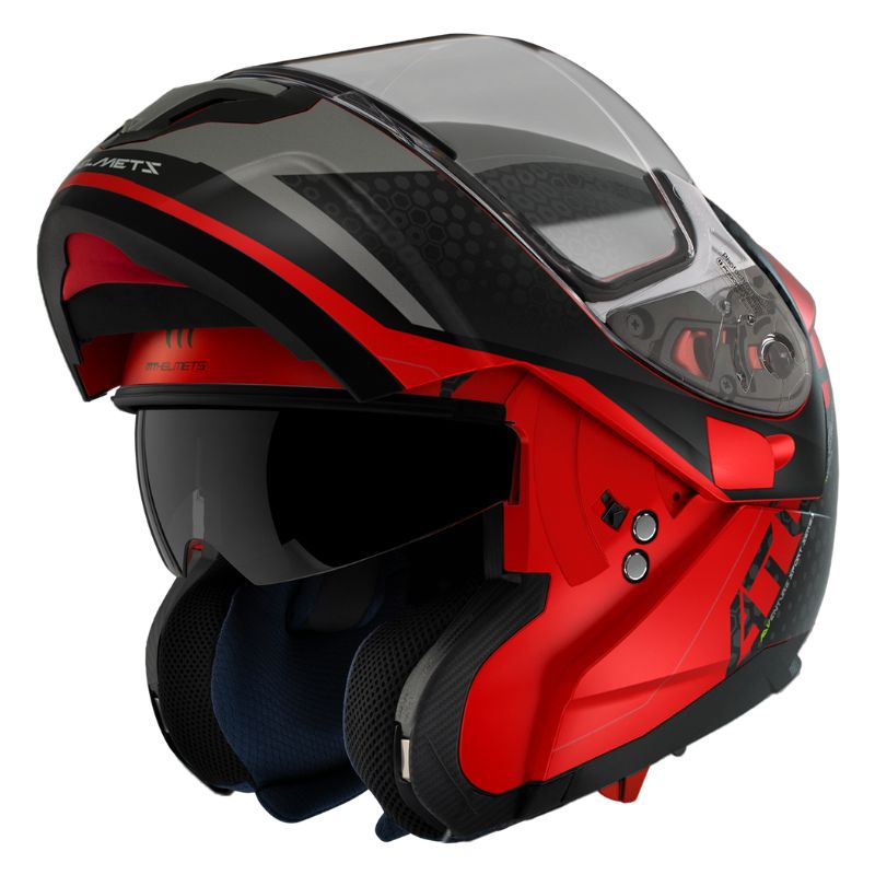 CASCO MT ATOM SV ADVENTURE MATE ROJO