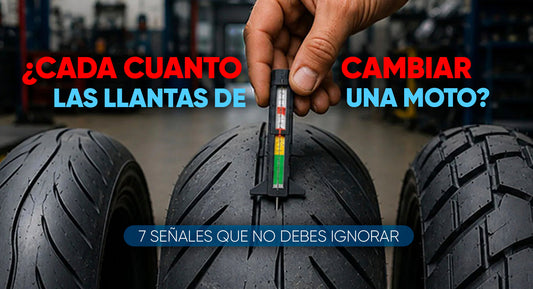 ¿Cada cuánto cambiar las llantas de una moto? 7 señales que no debes ignorar