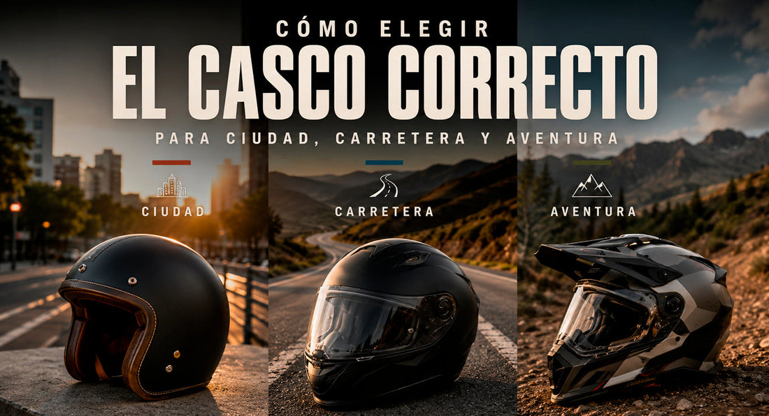 Cómo elegir el casco correcto para ciudad, carretera y aventura