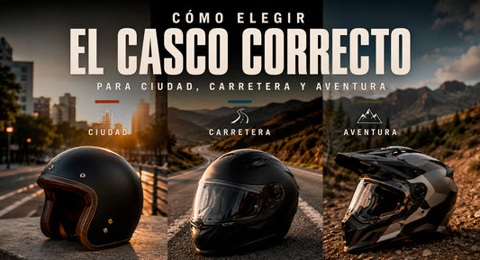 Cómo elegir el casco correcto para ciudad, carretera y aventura
