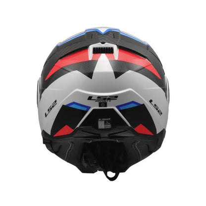 CASCO LS2 FF910 TRIPLE BLANCO AZUL
