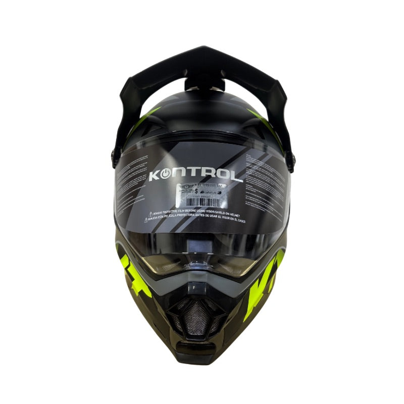 CASCO KONTROL 819-6 GS MATE NEGRO GRIS