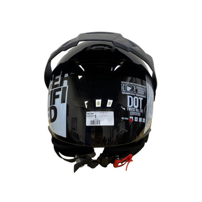 CASCO ICH ICH-102 FLAGGER NEGRO FUCSIA VISOR HUMO